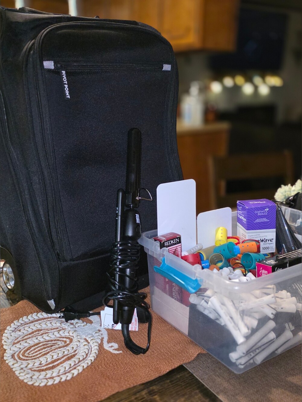 Unused Salon & Cosmetology School Set | Pivot Point Bag, Tools & Accessories
